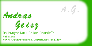 andras geisz business card